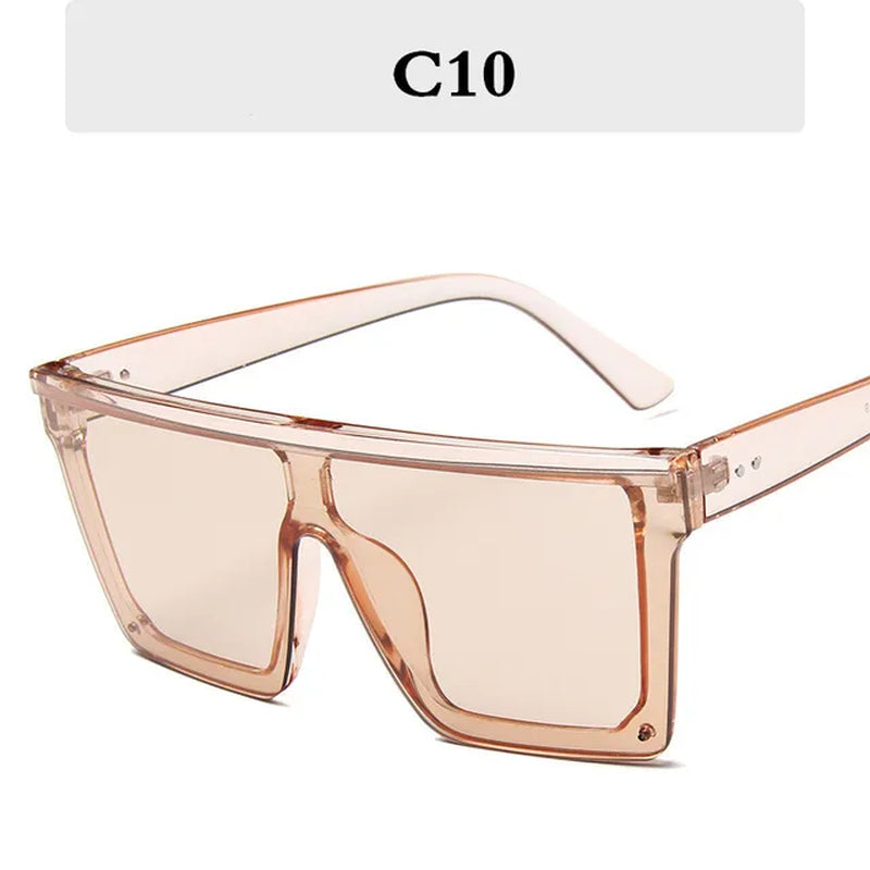 2023 Square Oversized Sunglasses Women Gradient Glasses Women Luxury Brand Designer Outdoor Ladies UV400 Eyeglasses